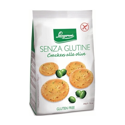 Picture of LAZZARONI CRACKERS OLIVE 200GR